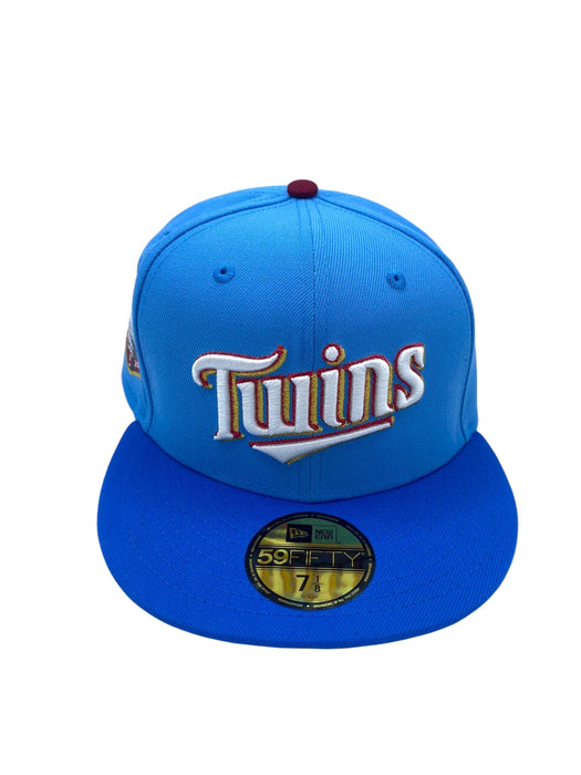 Minnesota Twins New Era Light Blue/Blue Custom Side Patch 59FIFTY Fitted Hat - Men's