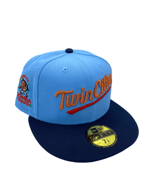 Minnesota Twins New Era Light Blue/Navy Custom Side Patch 59FIFTY Fitted Hat - Men's