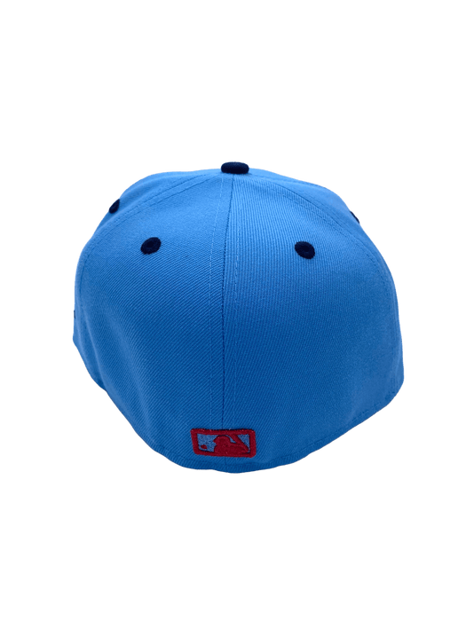 New Era Fitted Hat Minnesota Twins New Era Light Blue/Navy 'Sneaky 2 Tone' Custom Side Patch 59FIFTY Fitted Hat - Men's