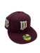 Minnesota Twins New Era Maroon SP Custom Side Patch 59FIFTY Fitted Hat