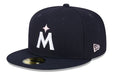 New Era Fitted Hat Minnesota Twins New Era Navy 2024 Mother's Day 59FIFTY Fitted Hat