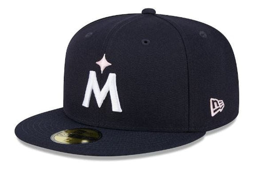 New Era Fitted Hat Minnesota Twins New Era Navy 2024 Mother's Day 59FIFTY Fitted Hat