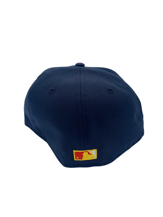 New Era Fitted Hat Minnesota Twins New Era Navy Classic 87 Custom Side Patch 59FIFTY Fitted Hat - Men's