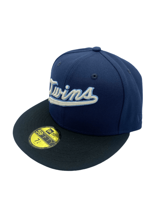 Minnesota Twins New Era Navy Custom Met Stadium Side Patch 59FIFTY Fitted Hat - Men's