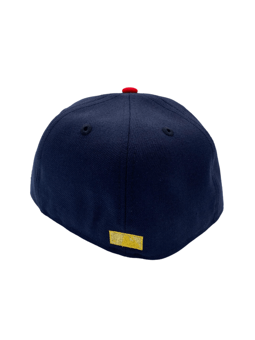 New Era Fitted Hat Minnesota Twins New Era Navy Endless Classic Custom Side Patch 59FIFTY Fitted Hat - Men's