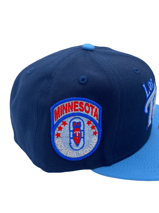 New Era Fitted Hat Minnesota Twins New Era Navy Los Twins Custom Side Patch 59FIFTY Fitted Hat - Men's