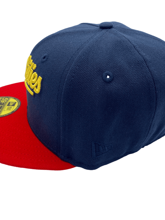 New Era Fitted Hat Minnesota Twins New Era Navy/Red TOW Custom Side Patch 59FIFTY Fitted Hat - Men's