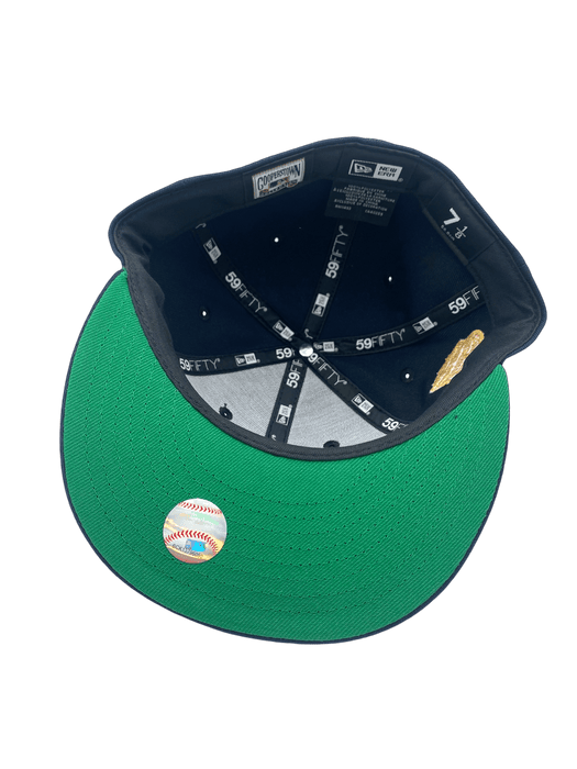 New Era Fitted Hat Minnesota Twins New Era Navy Tony O's Custom Side Patch 59FIFTY Fitted Hat - Men's