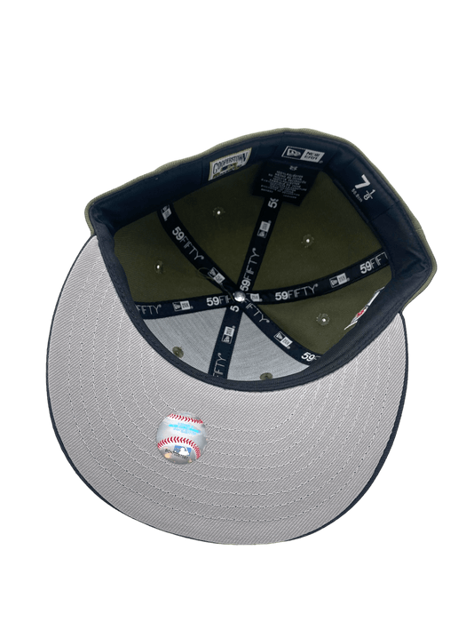 New Era Fitted Hat Minnesota Twins New Era Olive/Black Martini Custom Side Patch 59FIFTY Fitted Hat - Men's