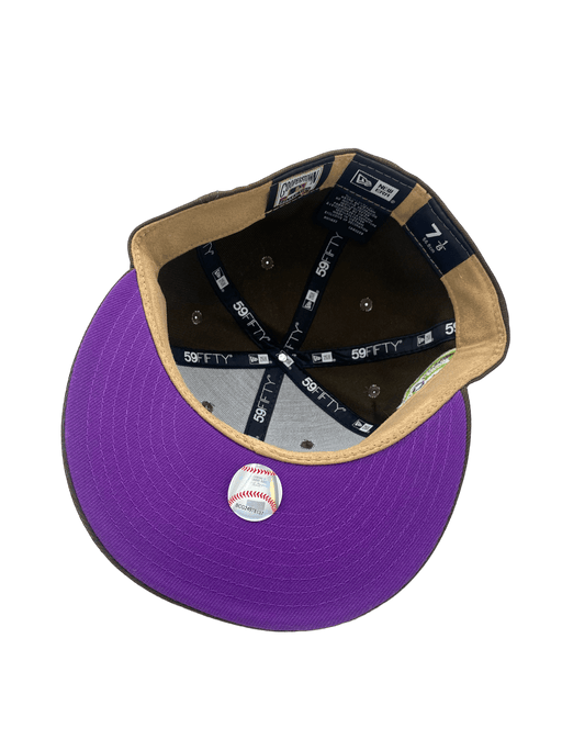 New Era Fitted Hat Minnesota Twins New Era PI Brown/Purple Side Patch 59FIFTY Fitted Hat