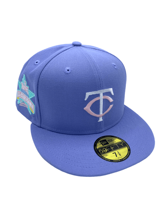 Minnesota Twins New Era Purple Easter Custom Side Patch 59FIFTY Fitted Hat
