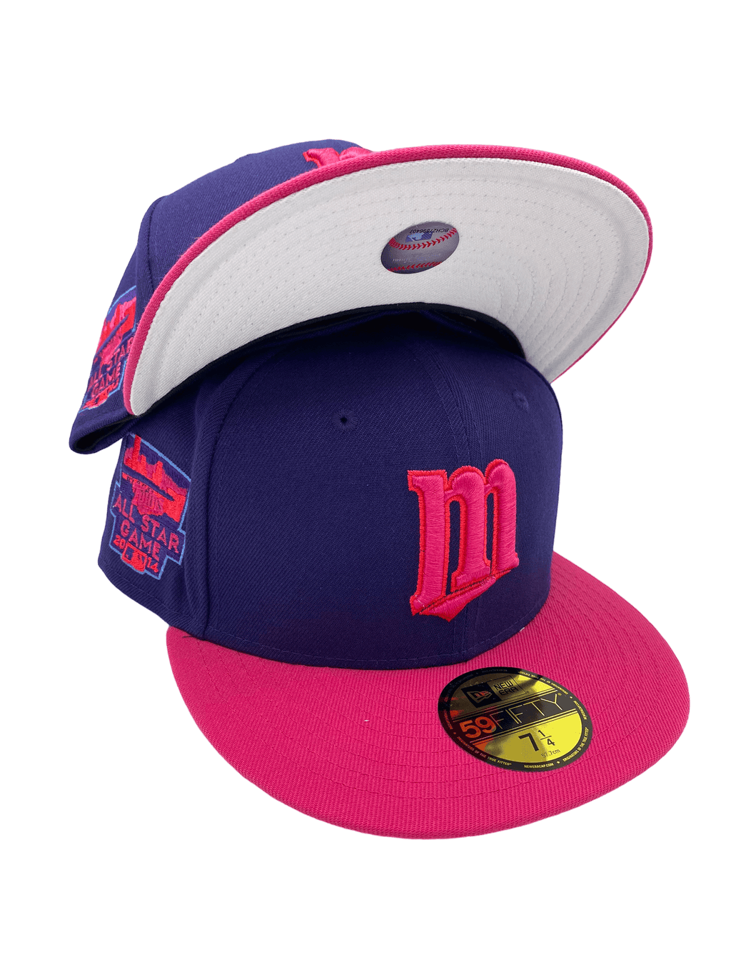 Adult Minnesota Twins New Era Purple Land of Lakes Custom Side Patch 59FIFTY  Fitted Hat