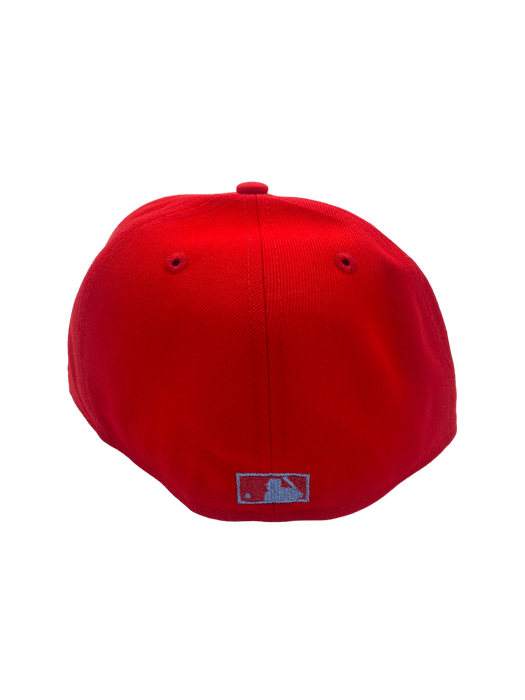 New Era Fitted Hat Minnesota Twins New Era Red Icy Custom Side Patch 59FIFTY Fitted Hat - Men's