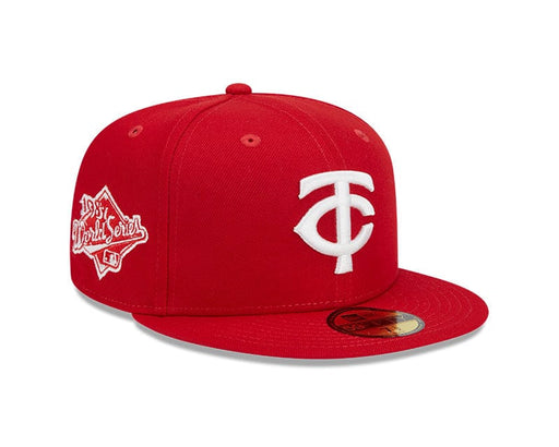 Minnesota Twins New Era Red/White Side Patch 59FIFTY Fitted Hat