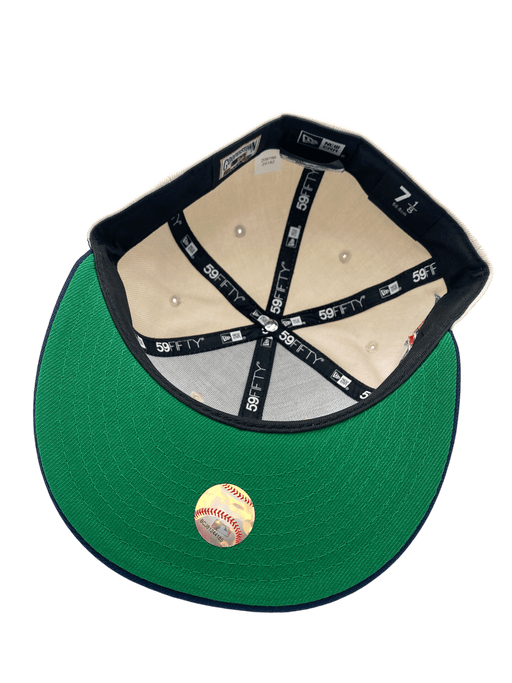 New Era Fitted Hat Minnesota Twins New Era Stone Puck Classic Custom 59FIFTY Fitted Hat - Men's