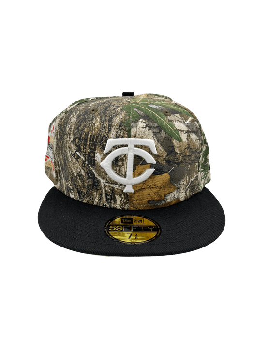 Minnesota Twins New Era TC Realtree Camo Custom Side Patch 59FIFTY Fitted Hat, 7 5/8 / Camo