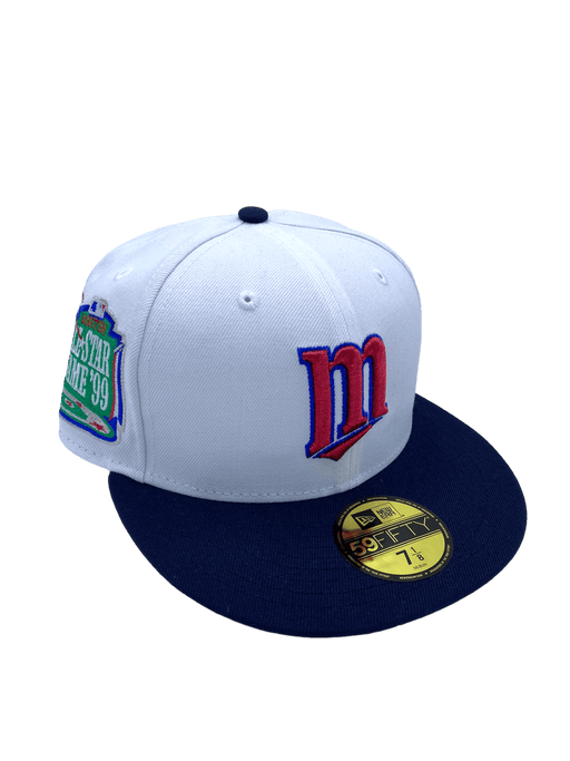 Minnesota Twins New Era White/Navy Papi Custom Side Patch 59FIFTY Fitted Hat - Men's