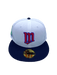 New Era Fitted Hat Minnesota Twins New Era White/Navy Papi Custom Side Patch 59FIFTY Fitted Hat - Men's