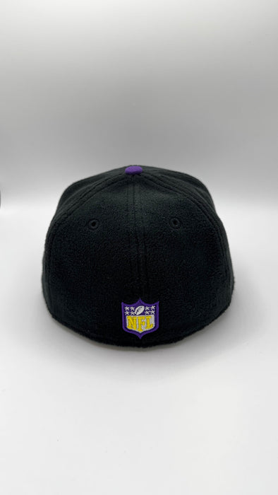 New Era Fitted Hat Minnesota Vikings Black DEFEND THE NORTH Custom 59FIFTY Fitted Hat