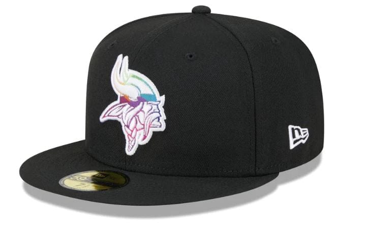 Minnesota Vikings 2023 Crucial Catch 59FIFTY Fitted Hat, Black - Size: 7 5/8, NFL by New Era