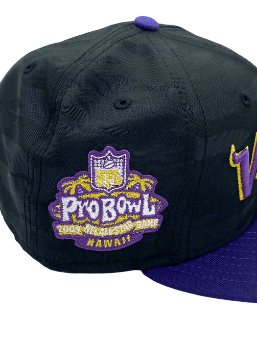 Minnesota Vikings New Era Black Camo/Purple Custom Midnight Camo Side Patch 59FIFTY Fitted Hat - Men's