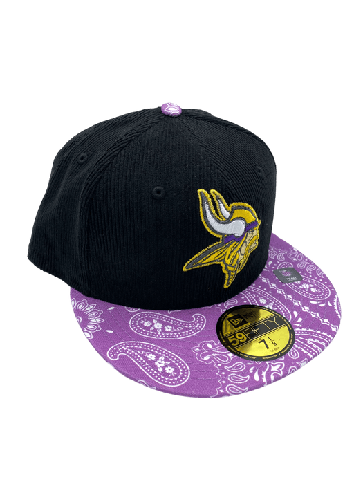 Minnesota Vikings New Era Black Freestyle Custom Side Patch 59FIFTY Fitted Hat