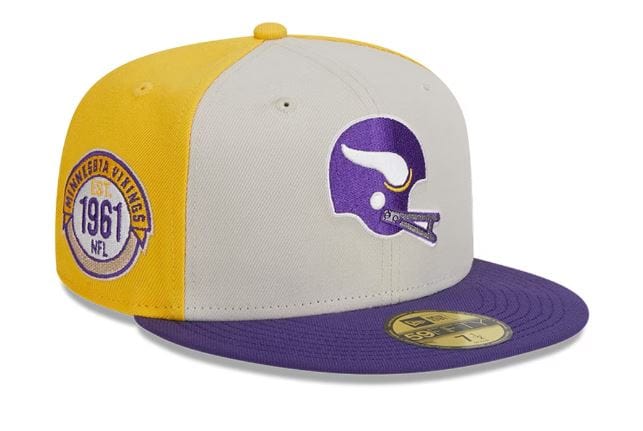 Minnesota Vikings New Era Cream/Purple 2023 Sideline Historic 59FIFTY Fitted Hat - Men's, 7 1/4 / Cream/Purple