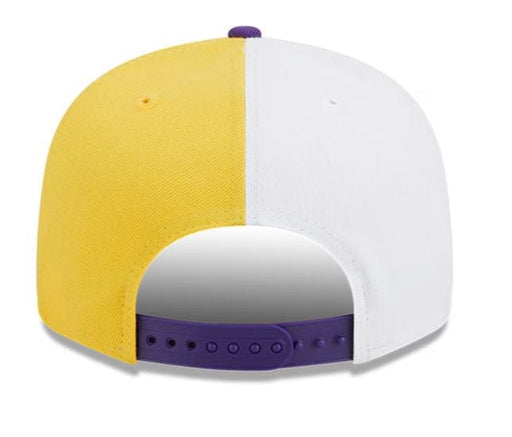 New Era Fitted Hat Minnesota Vikings New Era Gold/Purple 2023 Sideline 9FIFTY Snapback Hat