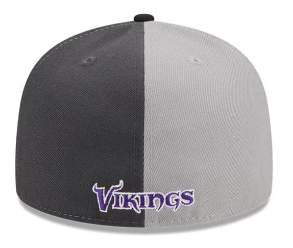 Men's New Era Gray/Black Minnesota Vikings 2023 Sideline 59FIFTY Fitted Hat
