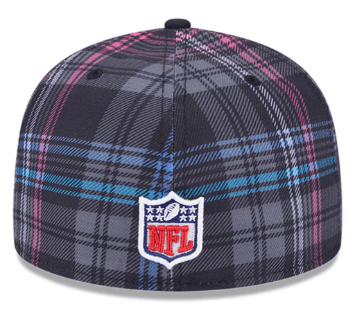 New Era Fitted Hat Minnesota Vikings New Era Plaid 2024 Crucial Catch 59FIFTY Fitted Hat - Men's