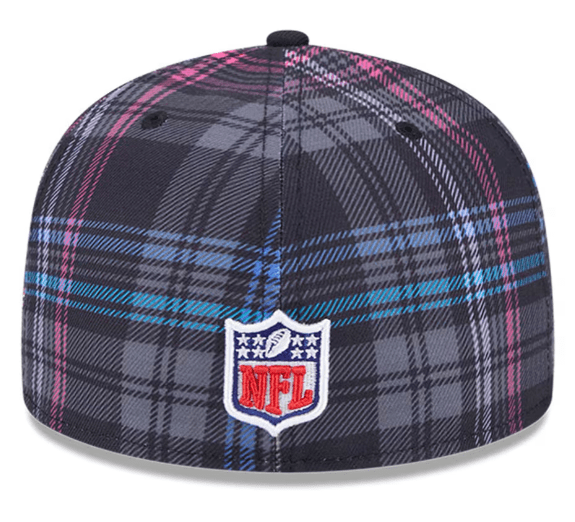 New Era Fitted Hat Minnesota Vikings New Era Plaid 2024 Crucial Catch 59FIFTY Fitted Hat - Men's