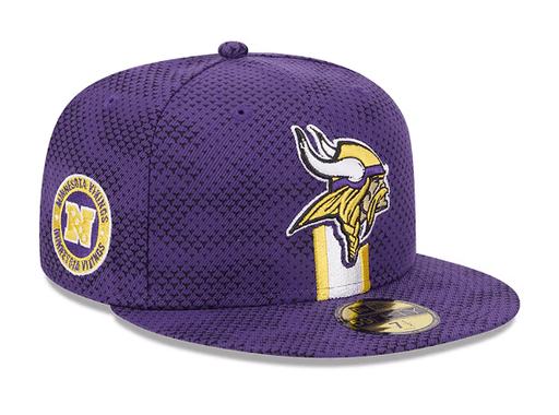 New Era Fitted Hat Minnesota Vikings New Era Purple 2024 Sideline 59FIFTY Fitted Hat - Men's