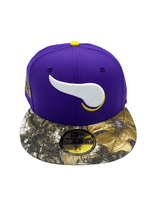 Minnesota Vikings New Era Purple Realtree Camo Custom Side Patch 59FIFTY Fitted Hat -Men's