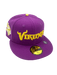 New Era Fitted Hat Minnesota Vikings New Era Purple Sparkling Grape Custom Side Patch 59FIFTY Fitted Hat - Men's