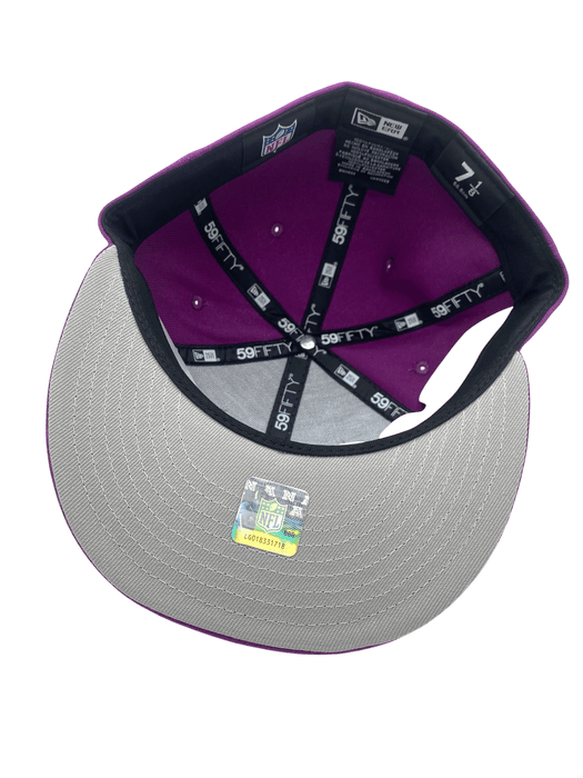 New Era Fitted Hat Minnesota Vikings New Era Purple Sparkling Grape Custom Side Patch 59FIFTY Fitted Hat - Men's