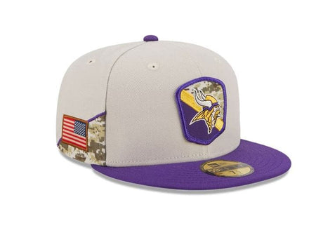 Minnesota Vikings New Era Purple Custom 59FIFTY Fitted Hat, 7 1/4 / Purple