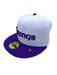 Minnesota Vikings New Era White/Purple Custom WW 2.0 Side Patch 59FIFTY Fitted Hat - Men's
