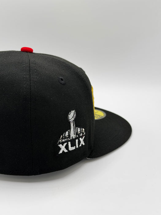 New Era Fitted Hat New England Patriots Super Bowl 49 Custom 59FIFTY Fitted Hat