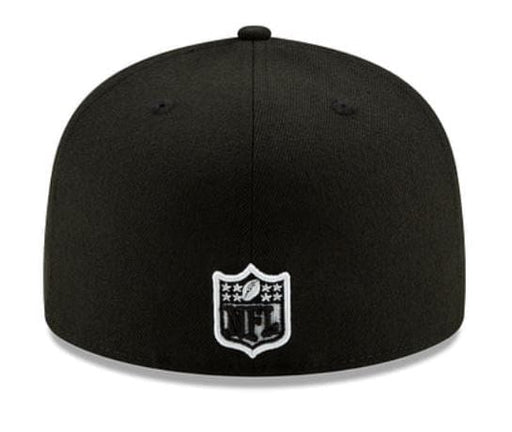New Era Fitted Hat New York Jets New Era Black White Collection 59FIFTY Fitted Hat