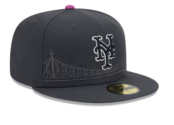 New Era Fitted Hat New York Mets New Era Black 2024 City Connect 59FIFTY Fitted Hat