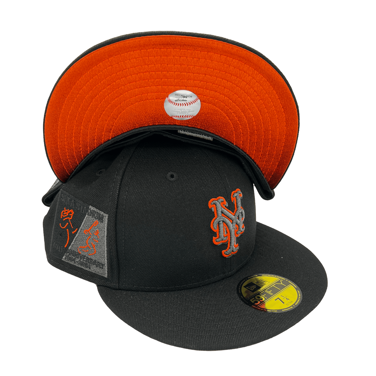 Men's New Era Gray/Orange Washington Nationals 2019 World Series Cooperstown Collection Undervisor 59FIFTY Fitted Hat