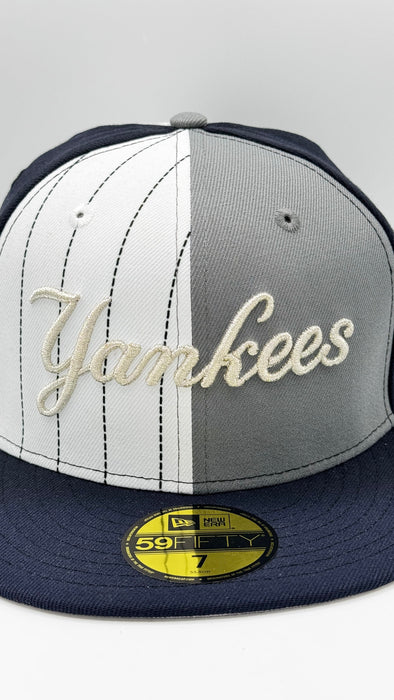 New Era Fitted Hat New York Yankees Hard Rock Pinwheel New Era Custom 59FIFTY Fitted Hat