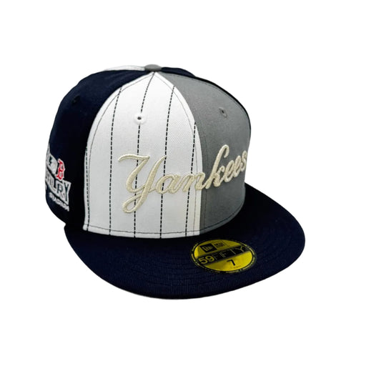New Era Fitted Hat New York Yankees Hard Rock Pinwheel New Era Custom 59FIFTY Fitted Hat