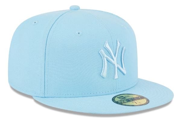 Men's New Era Light blue/navy York Yankees Green Undervisor 59FIFTY Fitted Hat
