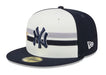 New Era Fitted Hat New York Yankees New Era Cream/Navy 2024 MLB All Star Game Workout Side Patch 59FIFTY Fitted Hat - Men's