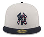 New York Yankees New Era Khaki/Black 2024 July 4th Official On Field Side Patch 59FIFTY Fitted Hat