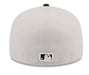 New Era Fitted Hat New York Yankees New Era Khaki/Black 2024 July 4th Official On Field Side Patch 59FIFTY Fitted Hat