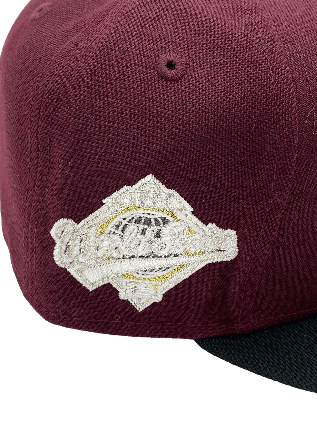 New Era Fitted Hat New York Yankees New Era Maroon VP3 Custom Side Patch 59FIFTY Fitted Hat - Men's