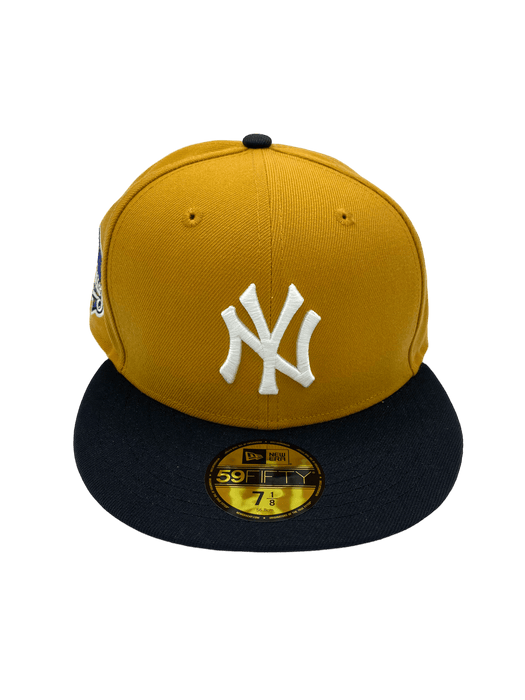 New York Yankees New Era Tan/Black 1999 Custom Side Patch 59FIFTY Fitted Hat, 7 7/8 / Tan