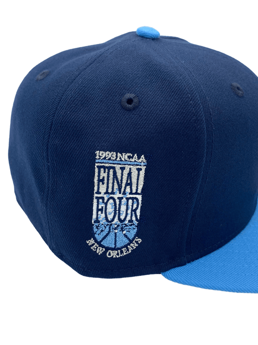 New Era Fitted Hat North Carolina Tar Heels New Era Blue Custom 1993 Side Patch 59FIFTY Fitted Hat - Men's